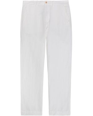 Polo Ralph Lauren Bedford Linen And Cotton-Blend Trousers - White