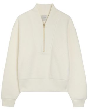 Varley Mumford Half-Zip Fleece Sweatshirt - White