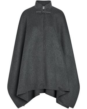 Rohe Pankou Wool And Cashmere-Blend Cape - Gray