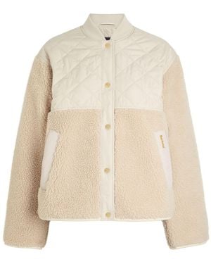 Barbour Wetherby Quilted Shell And Fleece Jacket - Natural