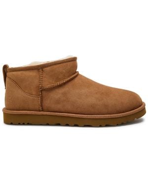 UGG Classic Ultra Mini Suede Ankle Boots - Brown