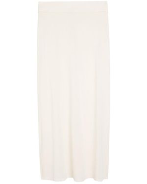 TOTEME Fine-Knit Maxi Skirt - White