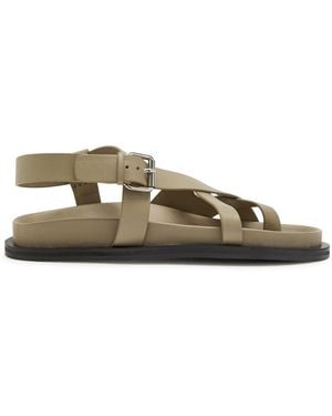 A.Emery Elbert Leather Sandals - Natural