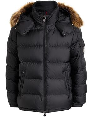 Moncler Maya Faux Fur-Embellished Shell Jacket - Black