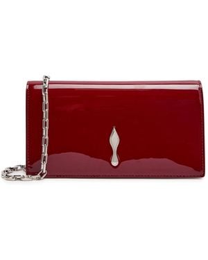 Christian Louboutin Bettina Patent Leather Clutch - Red