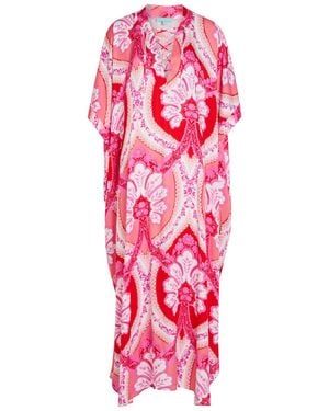 Melissa Odabash Carlotte Printed Woven Maxi Dress - Red