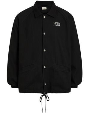 Bode Logo-Embroidered Cotton-Twill Track Jacket - Black