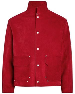 Bode Welding Suede Jacket - Red