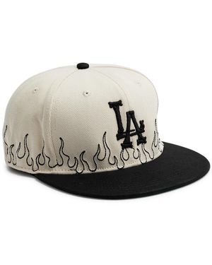 LOSO NYC La Bones Sashiko Twill Cap - Natural