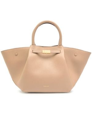DeMellier London New York Midi Leather Tote - Natural