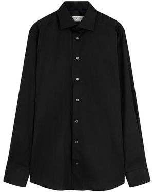 Eton Cotton-Twill Shirt - Black