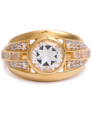 V By Laura Vann Laura Vann 18Kt Vermeil Ring - White