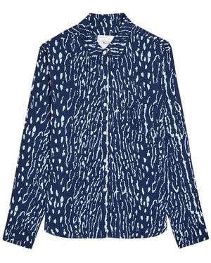 Rails Josephine Patterned Jersey Shirt - Blue