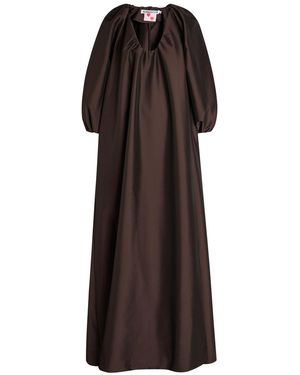 BERNADETTE George Stretch-Taffeta Maxi Dress - Brown