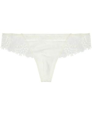 Simone Perele Wish Satin Thong - White