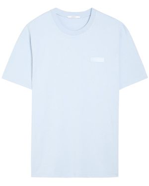 Givenchy Logo-Appliquéd Cotton T-Shirt - Blue