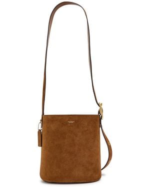 COACH Bleeker 21 Suede Bucket Bag - Brown