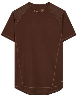 Now You Live Waterley Stretch-Jersey T-Shirt - Brown