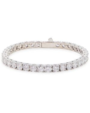 CERNUCCI Crystal-Embellished Rhodium-Plated Bracelet - White