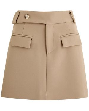 Odd Muse Ultimate Muse Crepe Mini Skirt - Natural
