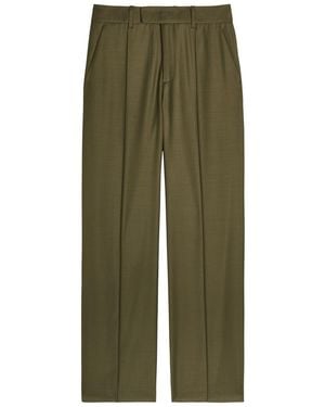 Ronny Kobo Rowley Straight-Leg Trousers - Green