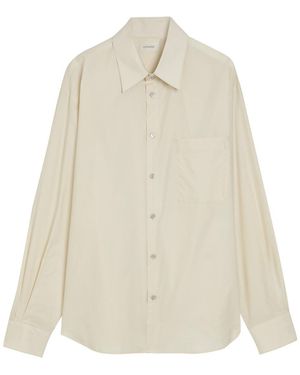 Lemaire Cotton And Silk-Blend Shirt - Natural
