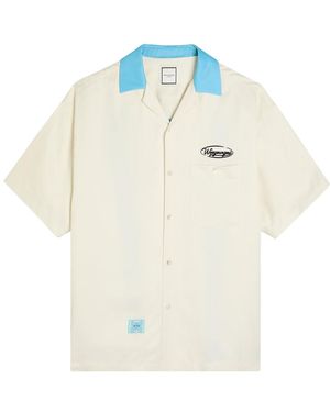 WOOYOUNGMI Embroidered Satin Shirt - White