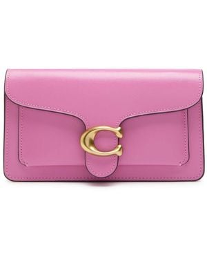 COACH Tabby Leather Clutch - Purple