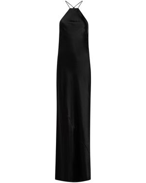 Delos Anais Satin Maxi Dress - Black