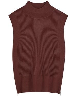 Varley Lois Ribbed Knit Top - Red