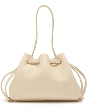 Mansur Gavriel Drawstring Leather Pouch - Red