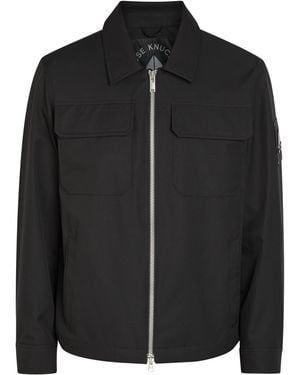 Moose Knuckles Jacques Logo Woven Jacket - Black