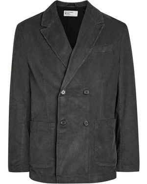 Universal Works Manor Double-Breasted Corduroy Blazer - Black