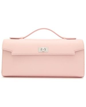 Anya Hindmarch Mortimer Leather Clutch - Pink