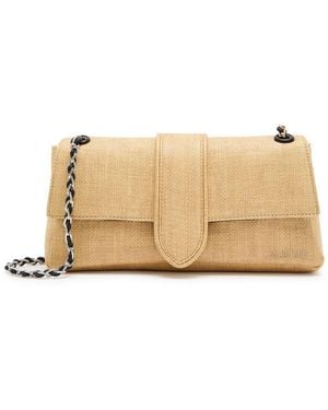 Jacquemus Le Bambino Chaîne Raffia Shoulder Bag - Natural