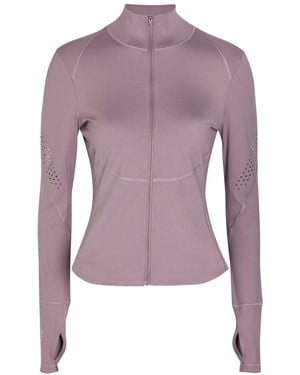 Stella McCartney Adidas X Training Stretch-Jersey Midlayer Jacket - Purple