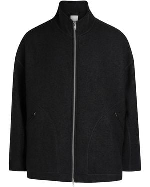 YMC Aaron Zip Wool Jacket - Black