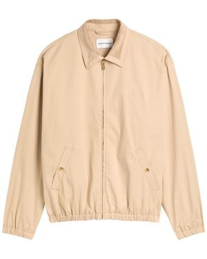 Drole de Monsieur Le Blouson Drôle Stretch-Cotton Jacket - Natural