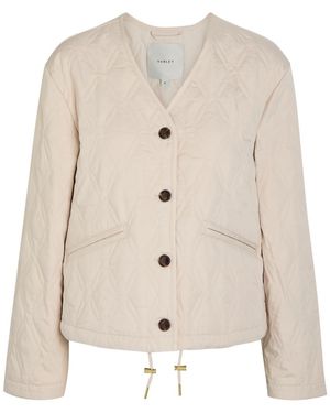 Varley Saba Quilted Woven Jacket - Natural