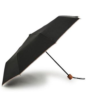 Paul Smith Signature Striped-Trim Umbrella - Black