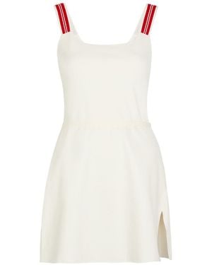 Spense Court Piqué Ponte Mini Dress - White