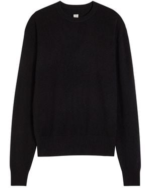 TOTEME Classic Crew-Neck Cashmere Jumper - Black