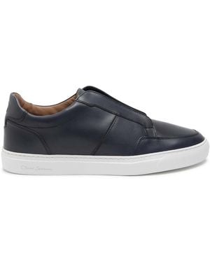 Oliver Sweeney Rende Panelled Leather Trainers - Blue