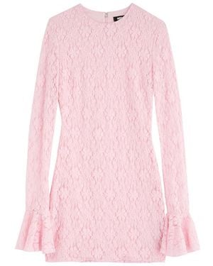 ROTATE SUNDAY Rotate Floral Lace Mini Dress - Pink