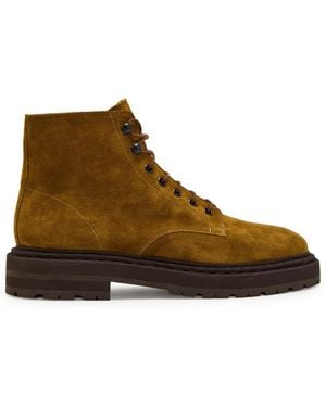 LEGRES Suede Ankle Boots - Brown