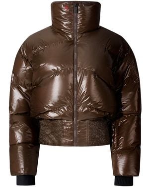 Perfect Moment Auretta Shell Puffer Ski Jacket - Brown