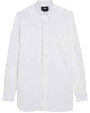 Drake's Cotton Oxford Shirt - White