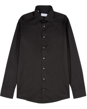 Eton Cotton-twill Shirt - Black