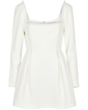 Odd Muse Ultimate Muse Embellished Stretch-Crepe Mini Dress - White