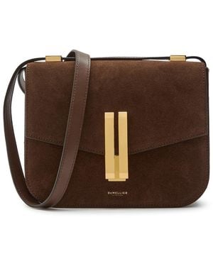 DeMellier The Vancouver Grained Leather Cross-Body Bag - Brown